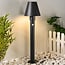 Outdoor floor lamp Bruno with sensor - 80 cm in black