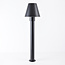 Outdoor floor lamp Bruno with sensor - 80 cm in black