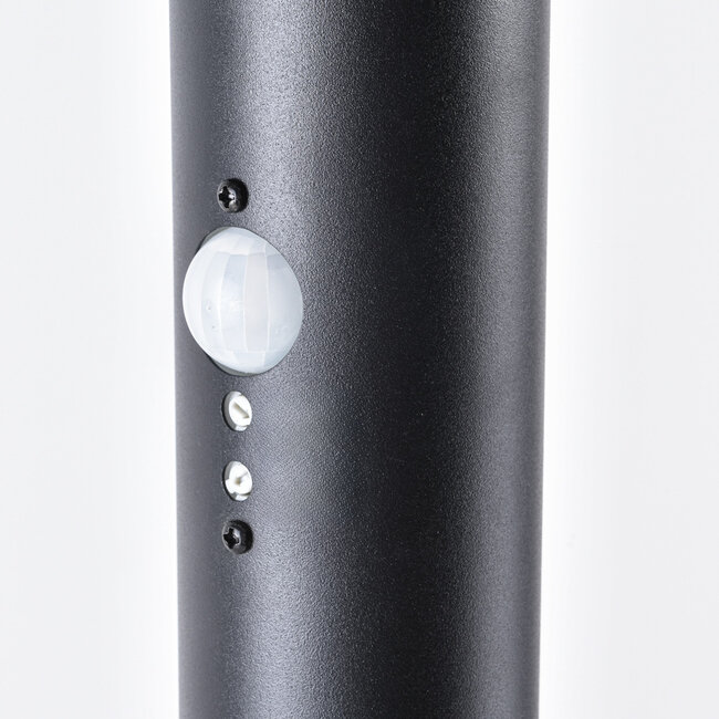 Modern outdoor lamp Bruno black with sensor, 80 cm
