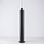 Outdoor floor lamp Stella in black stainless steel - 80 cm