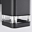 Square outdoor wall light Marino - black