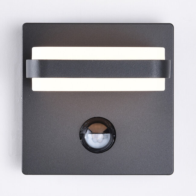 Wall light with sensor Stefano - anthracite