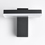 Outdoor wall light Roberto with integrated LED - black
