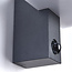 Wall light black with sensor - Roberto