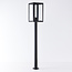 Industrial stainless steel floor lamp Giovanni - black