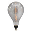 E27 dimmable filament LED lamp, Ø160mm, 7W, smoke glass