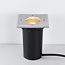 Modern outdoor ground spotlight - Square Mole
