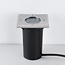 Modern outdoor ground spotlight - Square Mole