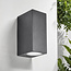 Modern square wall lamp Dutchman - black