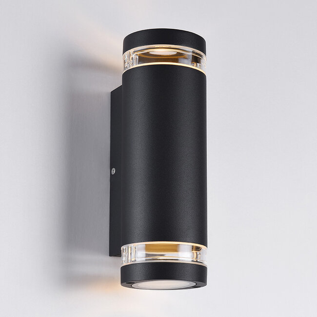 Outdoor wall light Showman 2-light - black