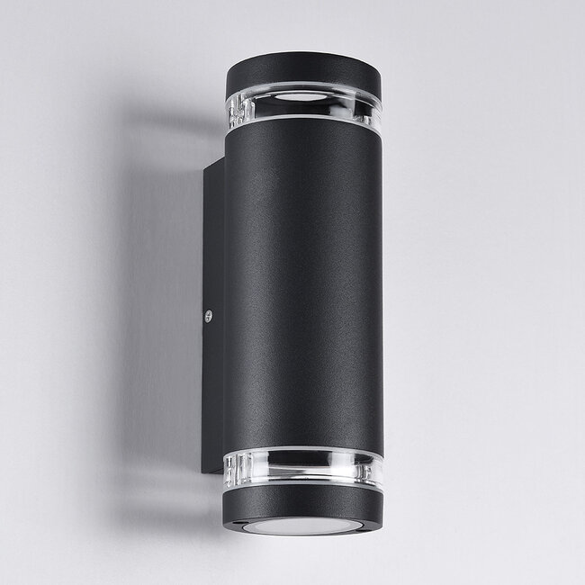 Outdoor wall light Showman 2-light - black