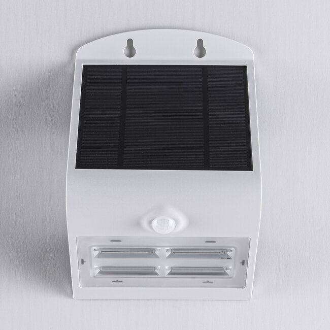Solar outdoor wall lamp Single Conan 3.2W with sensor - white