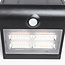 Solar outdoor wall light Single conan 3.2W with sensor - black
