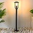 Outdoor floor lamp Alessandro in black stainless steel - 80 cm
