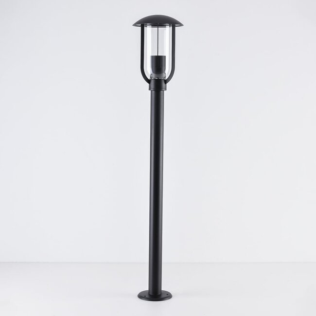 Outdoor floor lamp Alessandro in black stainless steel - 80 cm