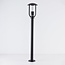 Outdoor floor lamp Alessandro in black stainless steel - 80 cm