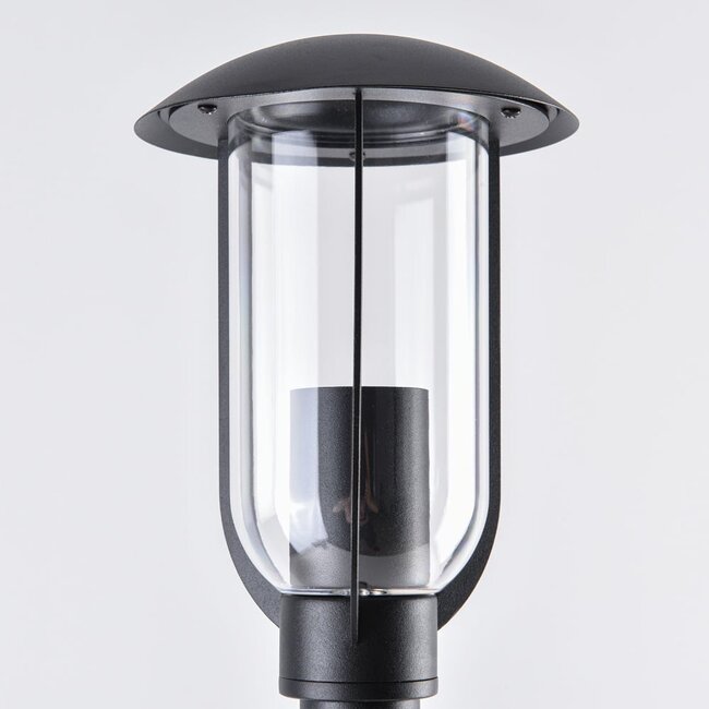 Outdoor floor lamp Alessandro in black stainless steel - 80 cm
