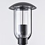 Stainless steel black country lamp Alessandro, 80 cm