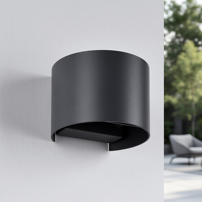 Wall lamp round Lizzy - anthracite