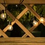 Solar string lights, 10 metres, 20 small round lights, 3W solar panel (IP20 lights)