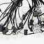 Solar string lights 10 metres, 20 small round bulbs, 3W solar panel (IP20 bulbs)