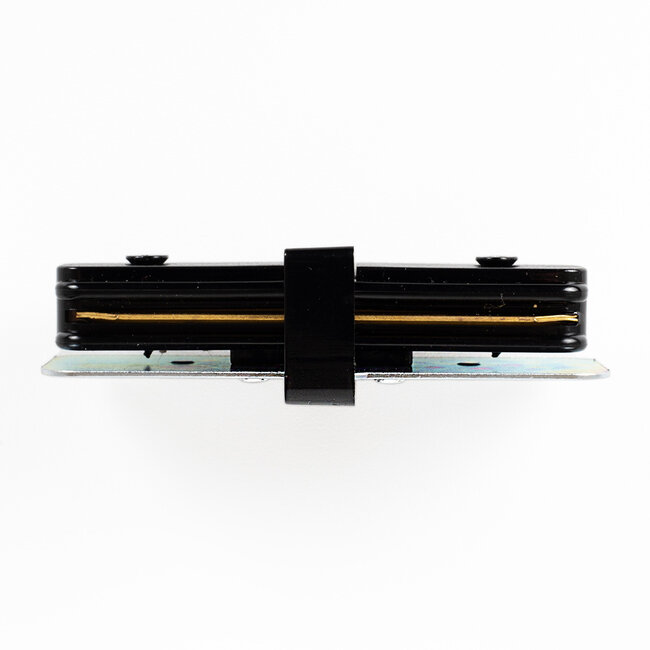 Straight connector for 1-phase track, black