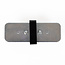 Straight connector for 1-phase track, black
