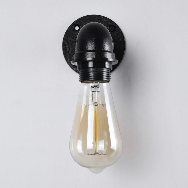 Wall light black with gold - Crane