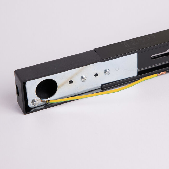 Modern single-phase track system with Jax spotlights