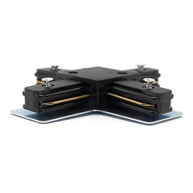 X-connection for single-phase rails - black