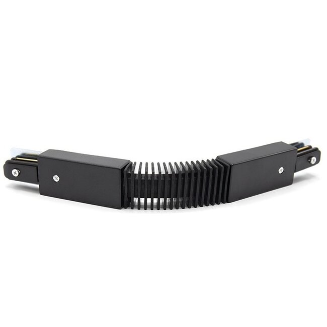 Flexible connector for 1-phase track - black