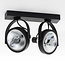 GU10 AR111 2-way spotlight Scarlett - black