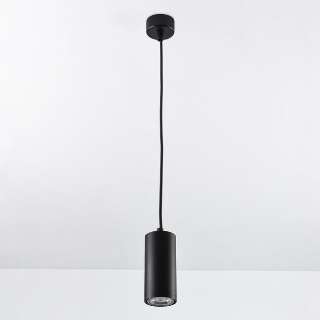 Harper adjustable hanging lamp - black