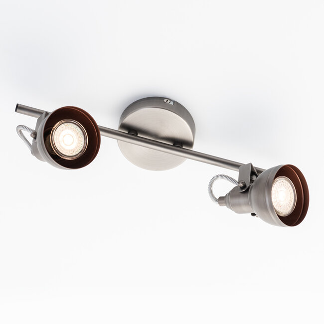 Michigan matt silver ceiling light