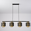 Pendant lamp Jennifer in black and gold