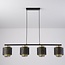 Pendant lamp Jennifer in black and gold