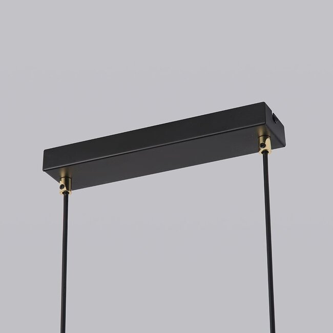Pendant lamp Jennifer in black and gold