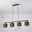 Pendant lamp Jennifer - black with gold