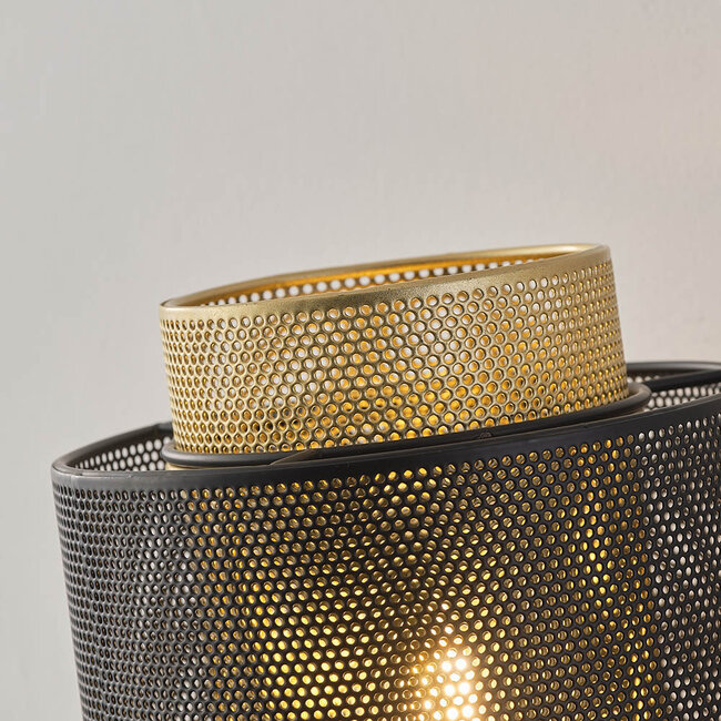 Wall lamp Mary - black with gold