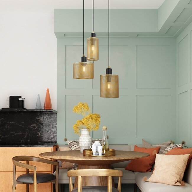 Ceiling light Avery - black with gold