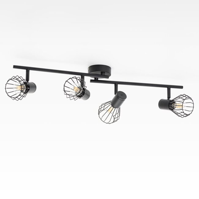 Ceiling lamp Faith 4-light in black