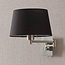 Wall lamp with black shade - Abella