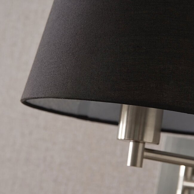 Wall lamp with black shade - Abella