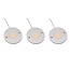 LED cabinet light Kaya complete set of 3 spots