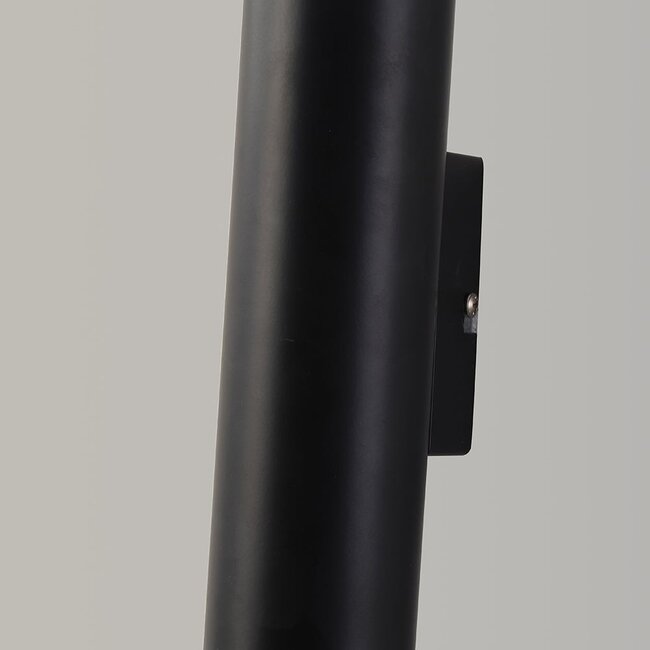 Wall lamp Madison, matte-black with gold interior
