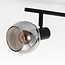 Ceiling light with smoked glass, 2-lights - Phoenix