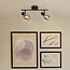 2-light ceiling light Phoenix - smoked glass with mirror effect
