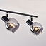 Ceiling light with smoked glass, 4-lights - Florida