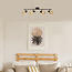 Ceiling light with smoked glass, 4-lights - Florida