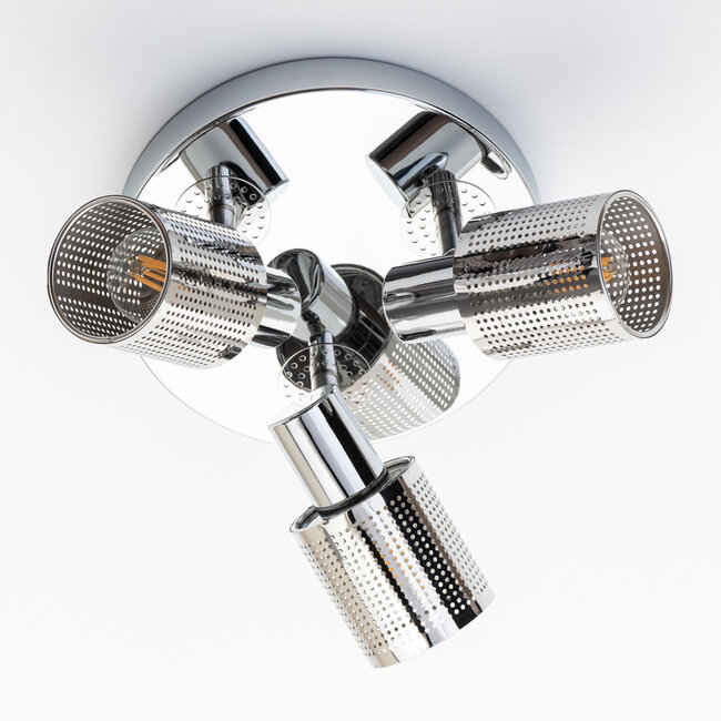 Industrial 3-light ceiling spotlight Trenton